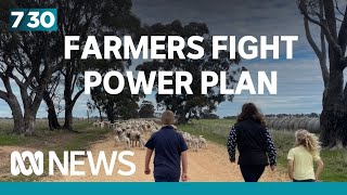 Landholders batte the prospect of new above-ground electricity lines | 7.30