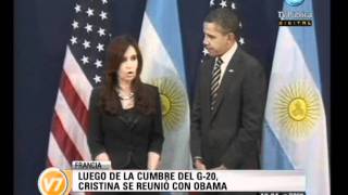 Visión Siete: Obama agradeció a Cristina por su compromiso con temas globales