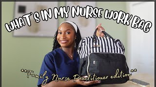 WHAT’S IN MY NURSE WORK BAG 2024? | NURSE PRACTITIONER EDITION | ESSENTIALS \u0026 MORE | ALEXISTHENP