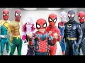 What If ALL COLOR SPIDER-MAN In 1 House? Rescue KID SPIDER MAN With SUPERHERO Power (Funny Action)