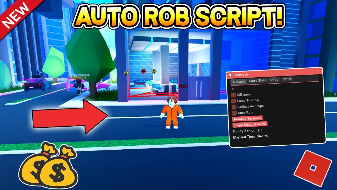 New Auto Rob Script New Method Not Patched Jailbreak Roblox