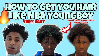 How to: Get FreeForm Twist/ NBA YoungBoy HairStyle🔥🔥easiest Tutorial EVER‼️