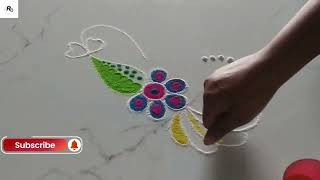 दररोज साठी सुंदर व सोपी रांगोळी |daily use rangoli | rangoli | freehand rangoli | rangoli designs