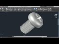 AutoCAD 3D, how to drawing screw