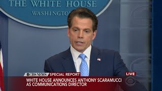 Anthony Scaramucci Press Conference