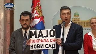 Обрадовић:  Мартиновић је брука и срамота за Народну скупштину