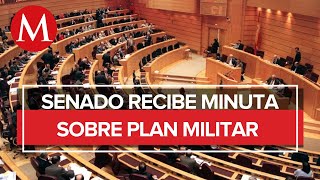 Senado recibe minuta sobre plan militar aprobado en Cámara de Diputados