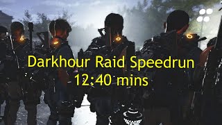 The Division 2 - Lvl 40 DarkHour Raid SpeedRun 12:40mins [全境封鎖2 - 八人团速通] [PBO]