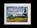 Wheat Field with Cypresses JIGSAW PUZZLE in Time Lapse Speed