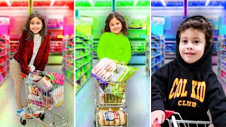 OUR KIDS GO GROCERY SHOPPING FOR US!!! **WHO HAS THE BEST CART???**