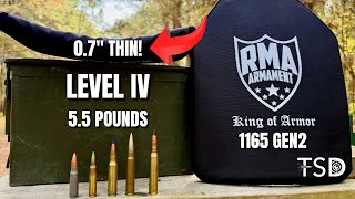 What will RMA's Next Gen 1165 Level IV Armor plates stop?