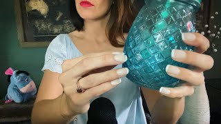 ASMR - Fast Tapping on Blue Items - No Talking - 20 Blue Triggers