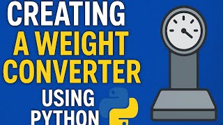 Weight converter using python|Beginner
