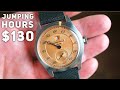 Pierre Paulin JuMpInG HoUrS Watch Review   Salmon Dial!