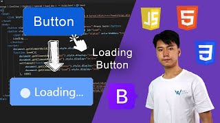 Loading button - Bootstrap, HTML, JS