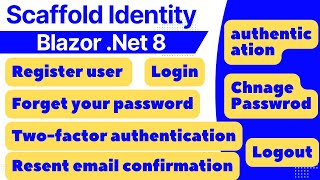 How to use Scaffold Identity template in Blazor app | .net 8