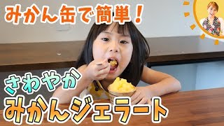 みかん缶で簡単！さわやかみかんジェラート／みきママ