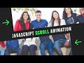 Simple Javascript Scroll Animation