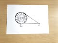 How to Draw Charkha very easy / Gandhi Jayanti Special Drawing /Spinning Wheel Drawing Step by Step