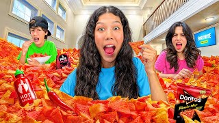 LAST TO STOP EATING SPICY CHIPS WINS MYSTERY PRIZE **Kids Went Crazy**