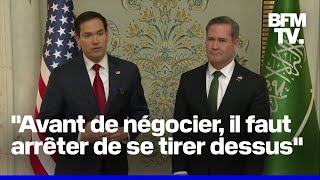 Cessez-le-feu, aide… les Américains font le point à l'issue des négociations avec l'Ukraine