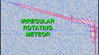 IU2EFA meteor great irregular shaped turbulent trail