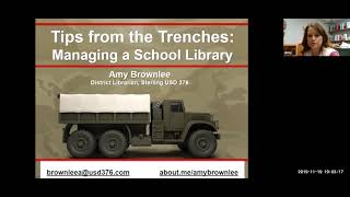 Tips from the Trenches: Managing a School Library by Amy Brownlee