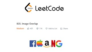 Image overlap | image overlap Leetcode Daily Challenge | Leetcode 835 | Matrix