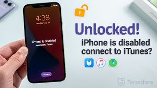 iPhone is Disabled Connect to iTunes? 3 Ways to Fix it! | 100% Work | 2024