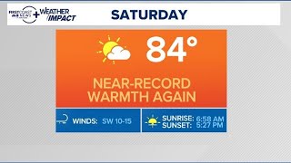Live | Record heat today, but a cooldown is on the way! Lee breaks down the forecast