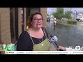 drivers stall out in flooded roads during monsoon rain in las vegas