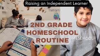 HOMESCHOOL ROUTINE | 2nd GRADE Homeschool Routine | Working Full time and How we make it work