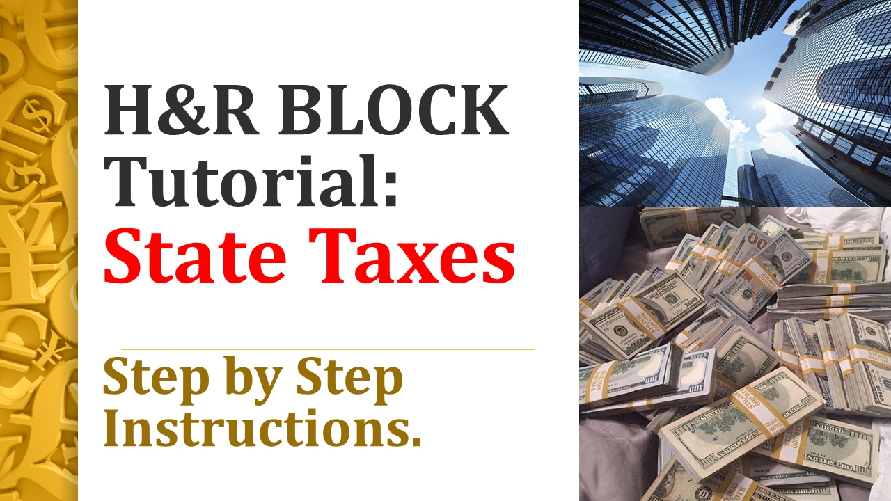 H&R Block Tutorial: State Taxes - YouTube