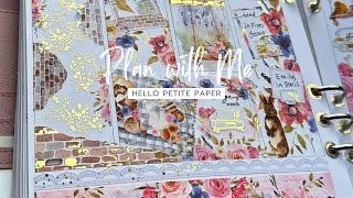 Memory Plan With Me ft 'Blooming' by Hello Petite Paper | A5 Wide