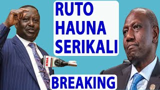 Kwisha Ruto: Raila Ageukia Ruto Na Kusema Hakuna Serikali Kenya