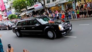 Tổng Thống Hoa Kỳ Obama tới Việt Nam cùng Cadillac One The Beast | Obama Vietnam | Part 1