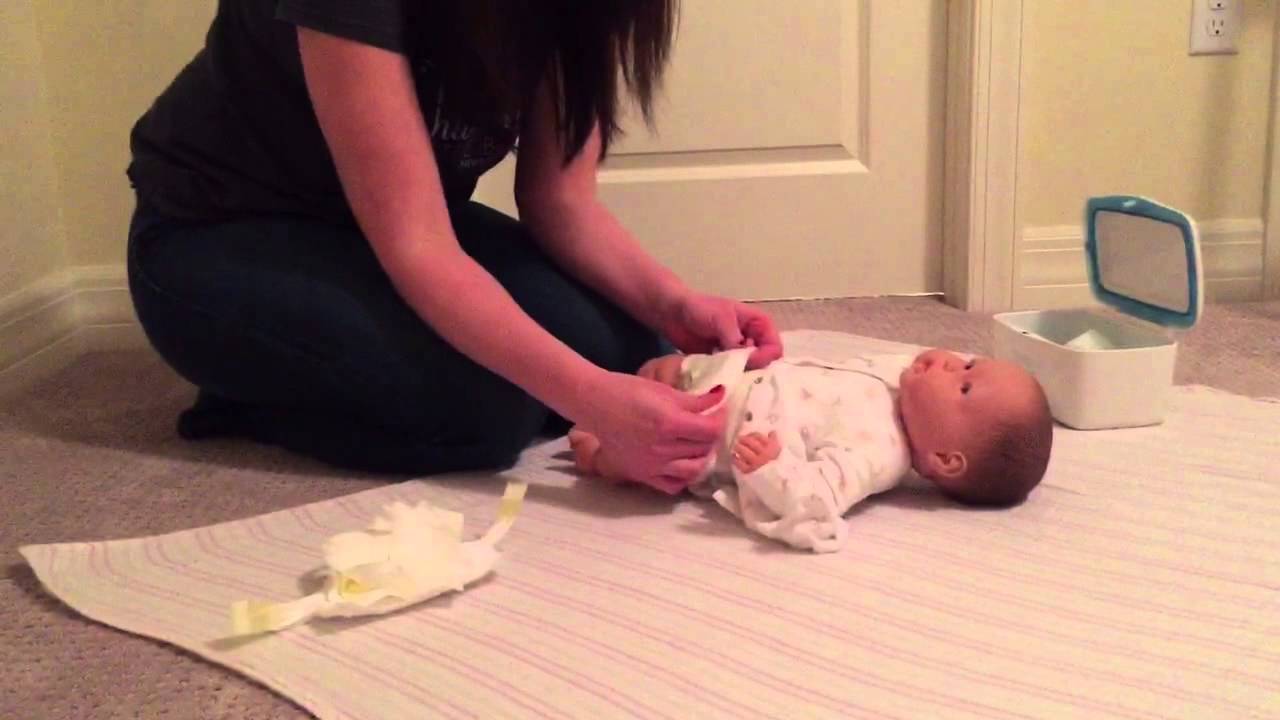 How To Change A Diaper - YouTube