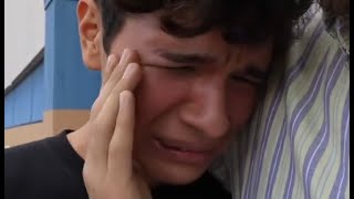 Rich man gives a lot of money to a young man to save his life and bursts into tears