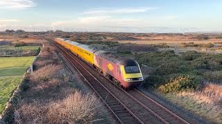 NMT returns from Holyhead at Valley. 23/1/2023