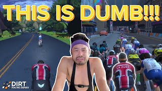 CRAZIEST Zwift Race! Time Trial THEN Crit Race!? with Virtual Shifting
