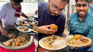 Eating Street Biryani - Samar Da'r Mutton Biryani - Indian Street Biryani