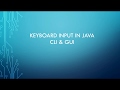 Keyboard Input in JAVA