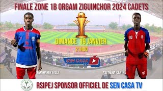 FINALE ZONE1B ORGAM ZIGUINCHOR 2024 CADETS ASC NIARRY TALLY VS ASC NÉMA CENTRE 2MT