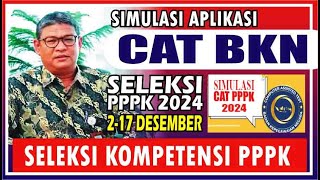 🔴 TUTORIAL / SIMULASI CAT BKN UNTUK SELEKSI PPPK 2024