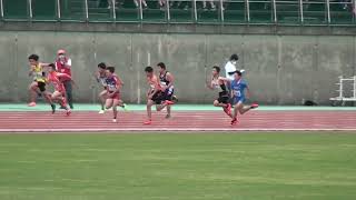 2022福岡県春季中学生記録会 中3 100m予選第6組