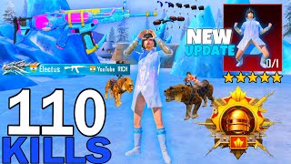 110 KILLS WOWW!😍 NEW MODE BEST FASTEST GAMEPLAY with GLACIER SET SAMSUNG,A7,A8,J4,J5,J6,J7,J2,J3,XS