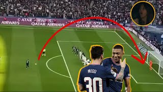Mbappe and Antonella reaction to Messi Last Minute Free Kick Goal vs Lille