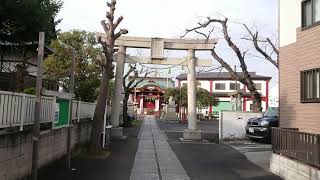 多摩川二丁目諏訪神社へ