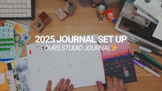 Setting up a creative journal for 2025 ✷ OURS Studio Journal