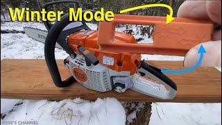 STIHL MS 261 Winter Mode | how to put Chainsaw in winter mode